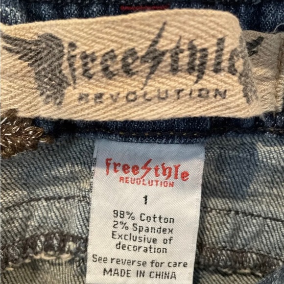Freestyle Jeans Juniors Size 1 Thrashed - Picture 3 of 11
